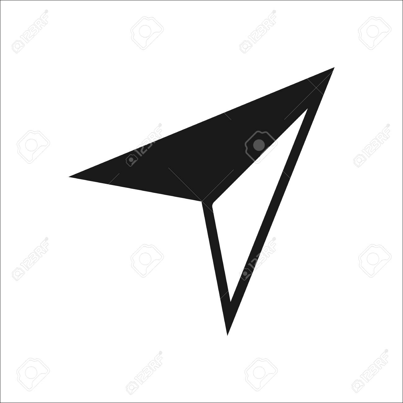 Arrow Navigation Symbol Sign Simple Icon On Background Royalty Free Cliparts Vectors And Stock Illustration Image