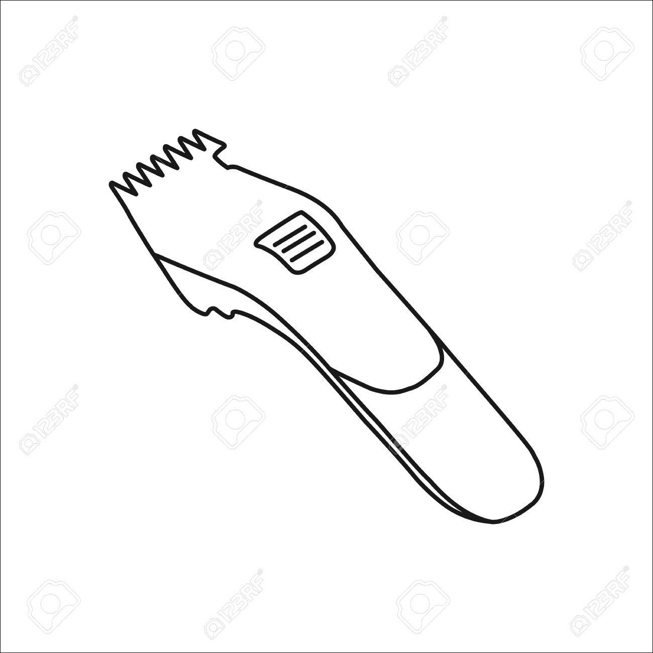 hair clippers drawing