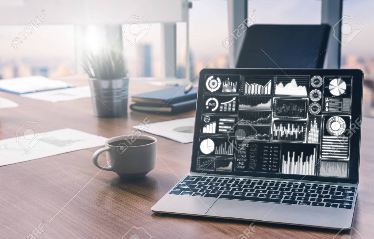 Data Analysis For Business And Finance Concept Graphic Interface Stock Photo Picture And Royalty Free Image Image 124436271