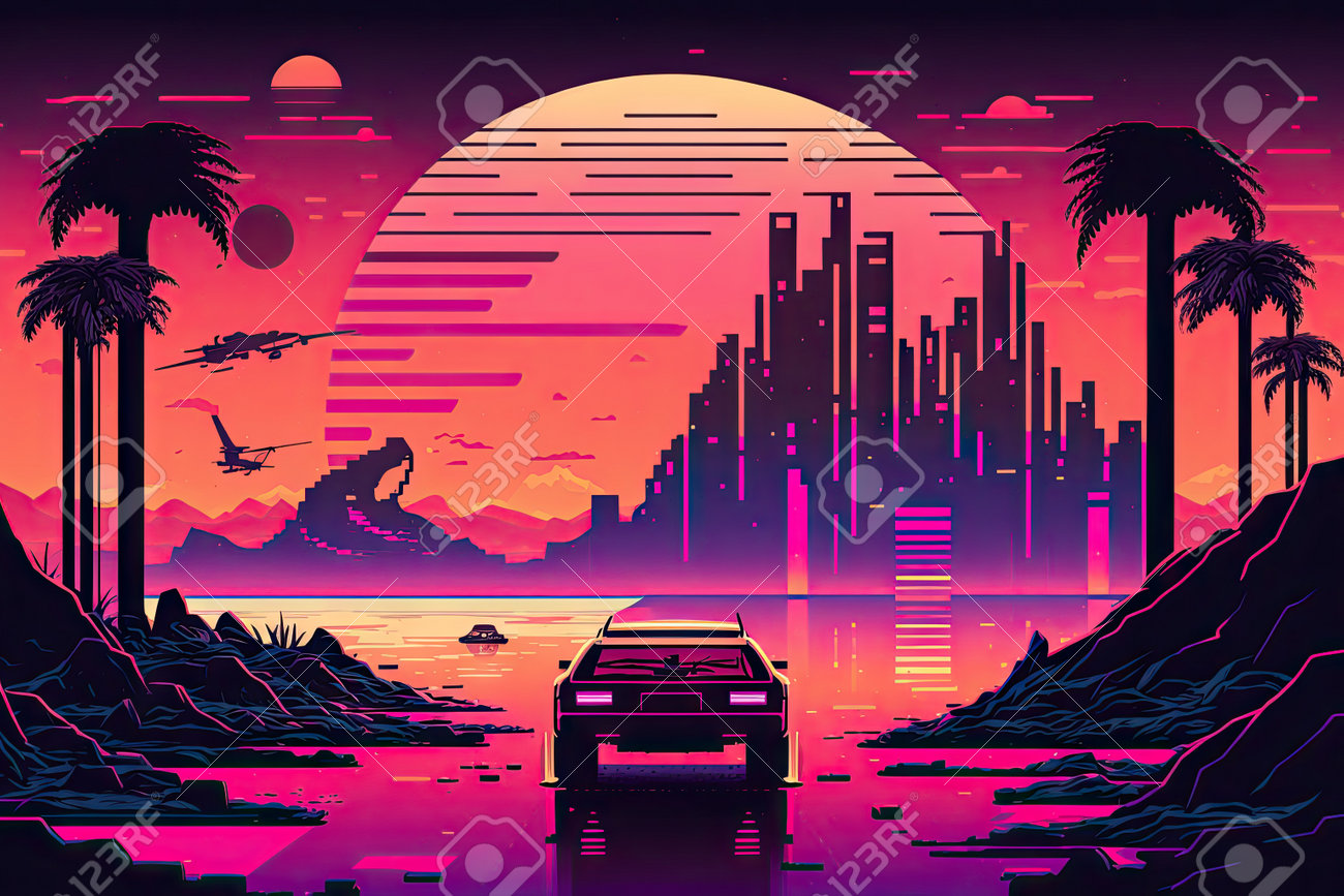 Premium Photo Space colony grand theft wallpaper cyberpunk