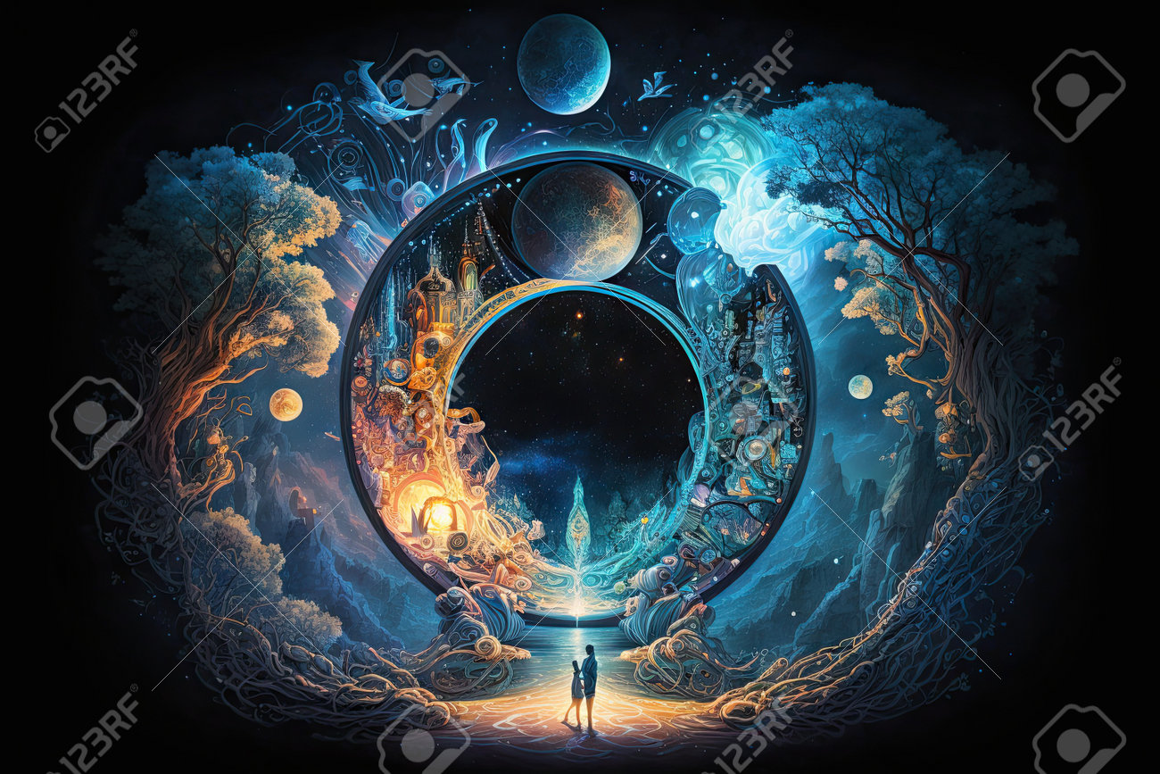 미드저니 멀티버스는 우주의 신비한 생성자 AI Aig15의 실험으로 시작되었습니다. 로열티 무료 사진, 그림, 이미지 그리고  스톡포토그래피. Image 204693556