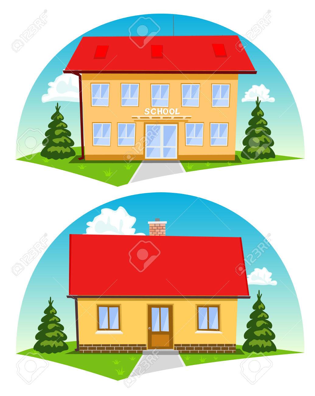 pics of cartoon houses