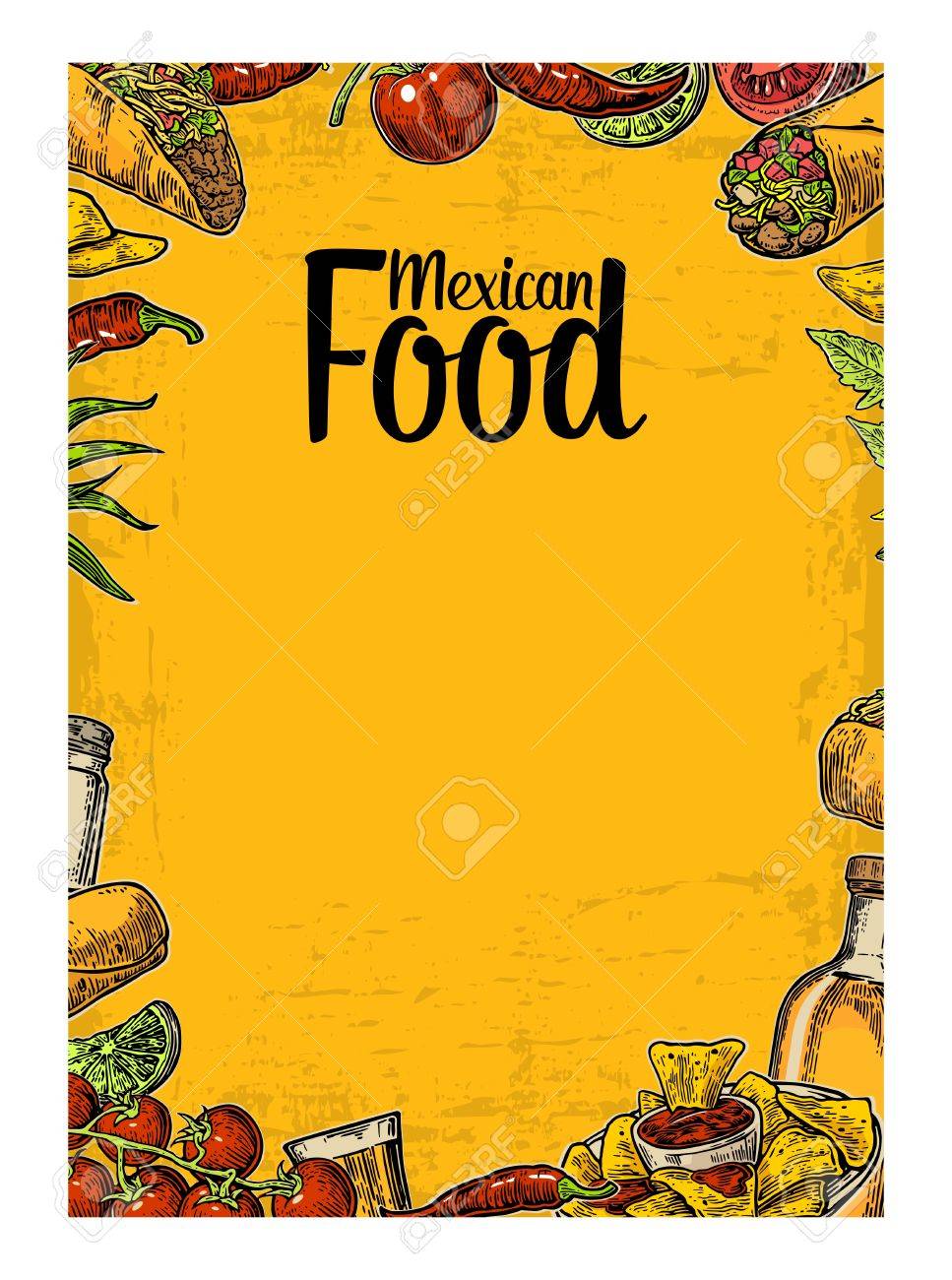 mexican restaurant menu templates