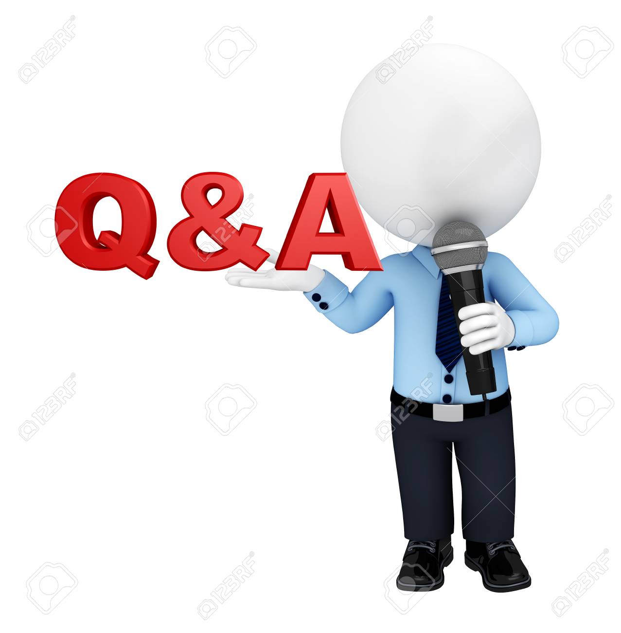 マイクと Q A のサービス マニュアルのイラスト の写真素材 画像素材 Image