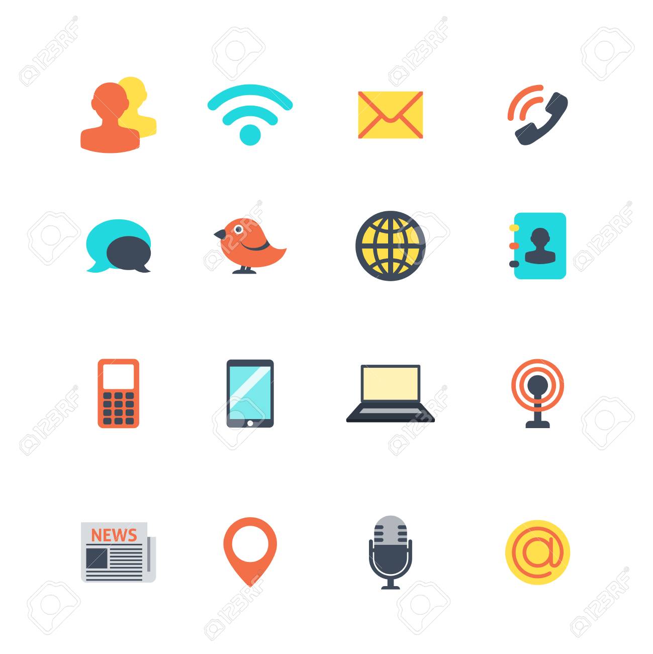 communication icons editable eps format royalty free cliparts eps format vector