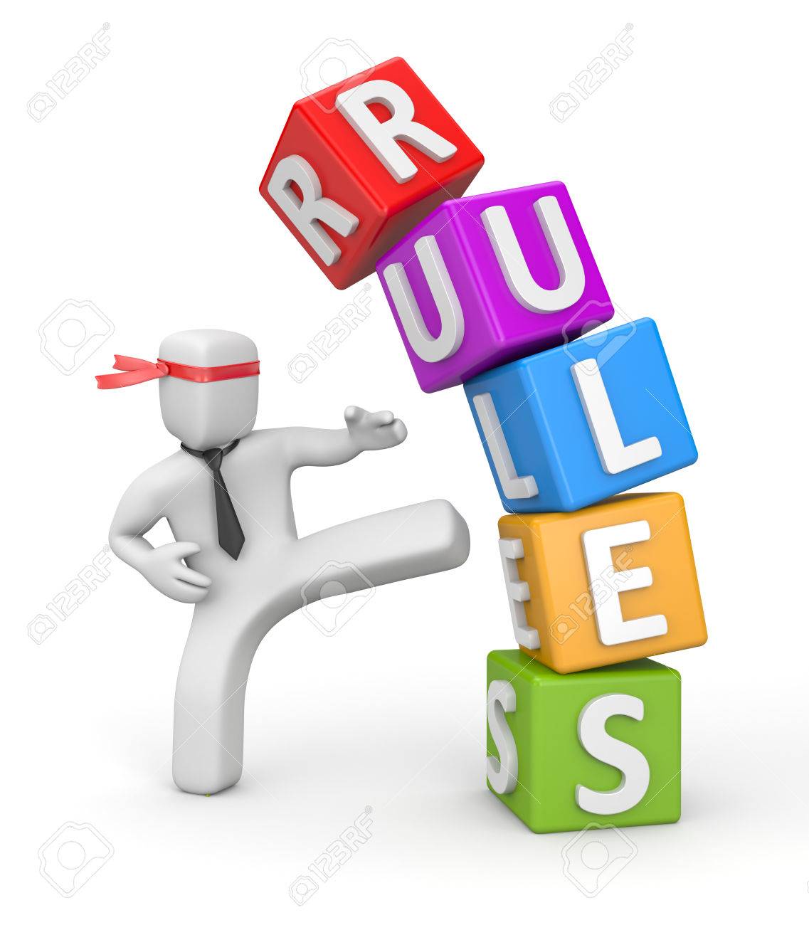 Break The Rules Stock Photo, Picture and Royalty Free Image. Image