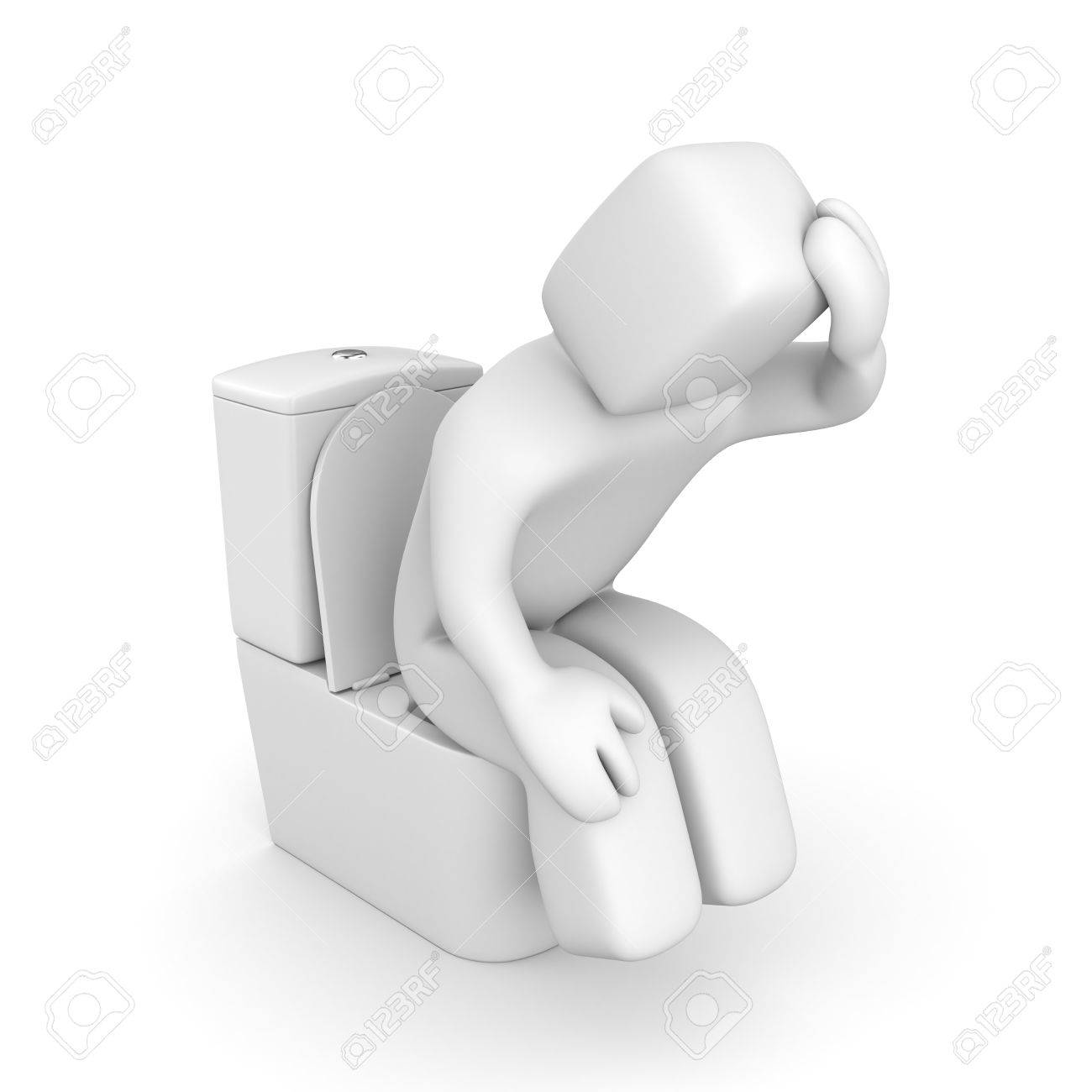 Immagini Stock Persona E Seduta Sulla Tazza Del Cesso Image