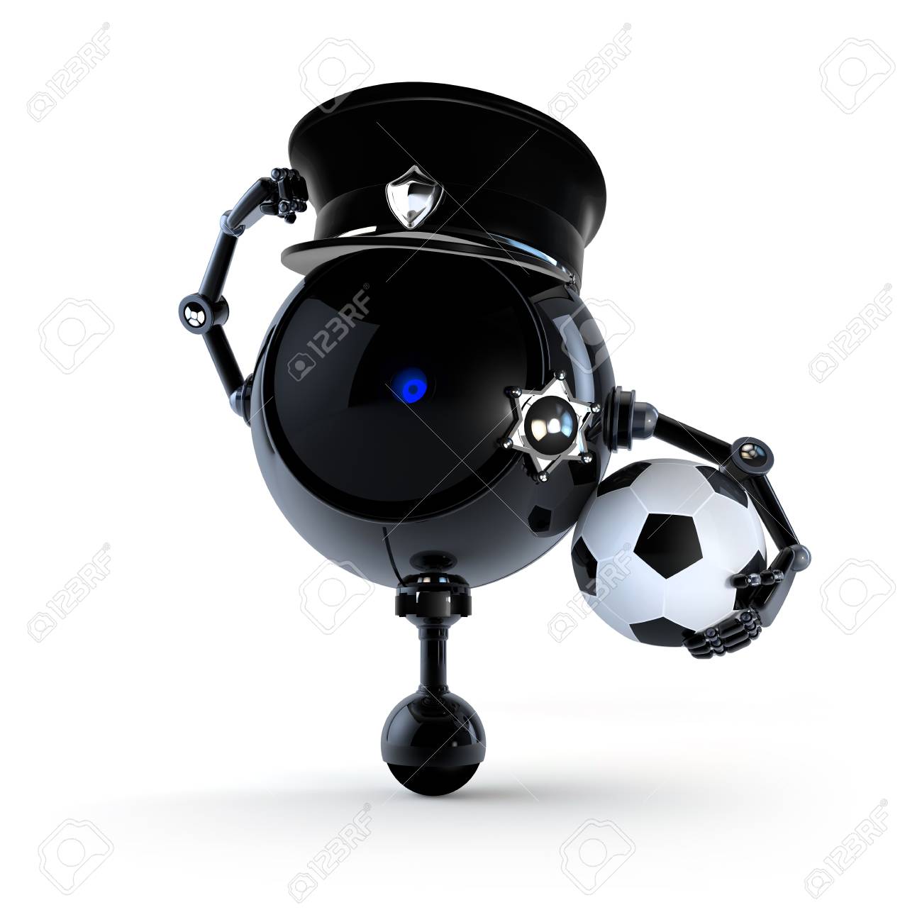 champion robot stock photo
