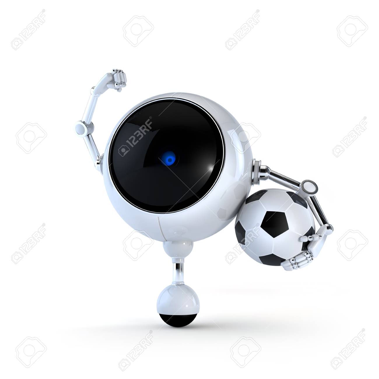 champion robot stock photo