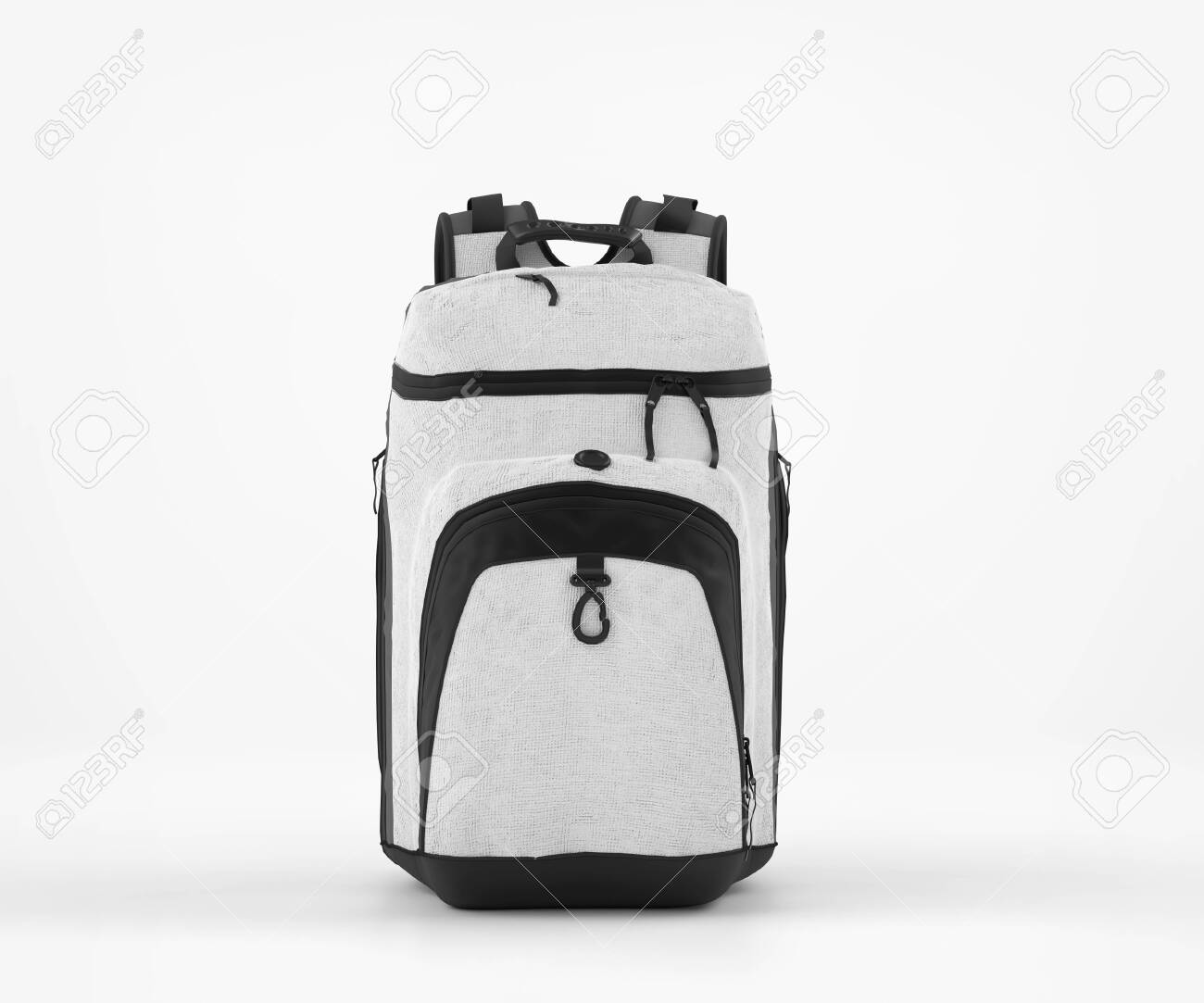 Download White Backpack Mockup Blank School Backpack Traveling Bag 3d Stock Photo Picture And Royalty Free Image Image 138619350