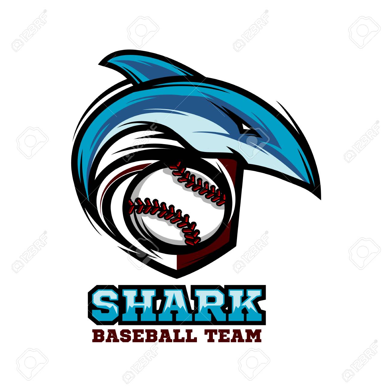 Shark Baseball Team Logo Vector Royalty Free SVG, Cliparts, Vectors, and  Stock Illustration. Image 95826033.