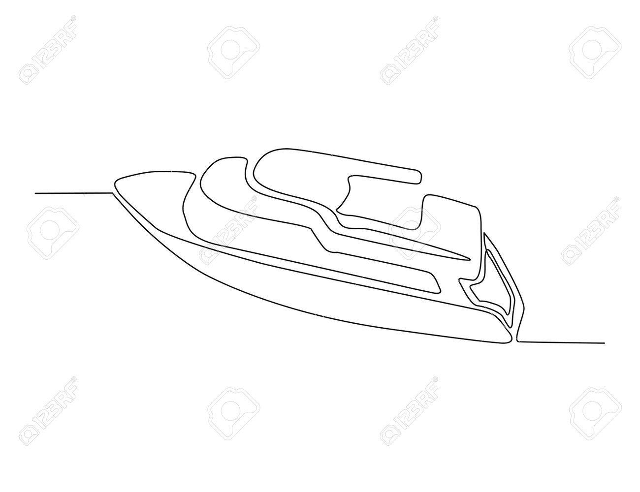 How To Draw Ski Boat