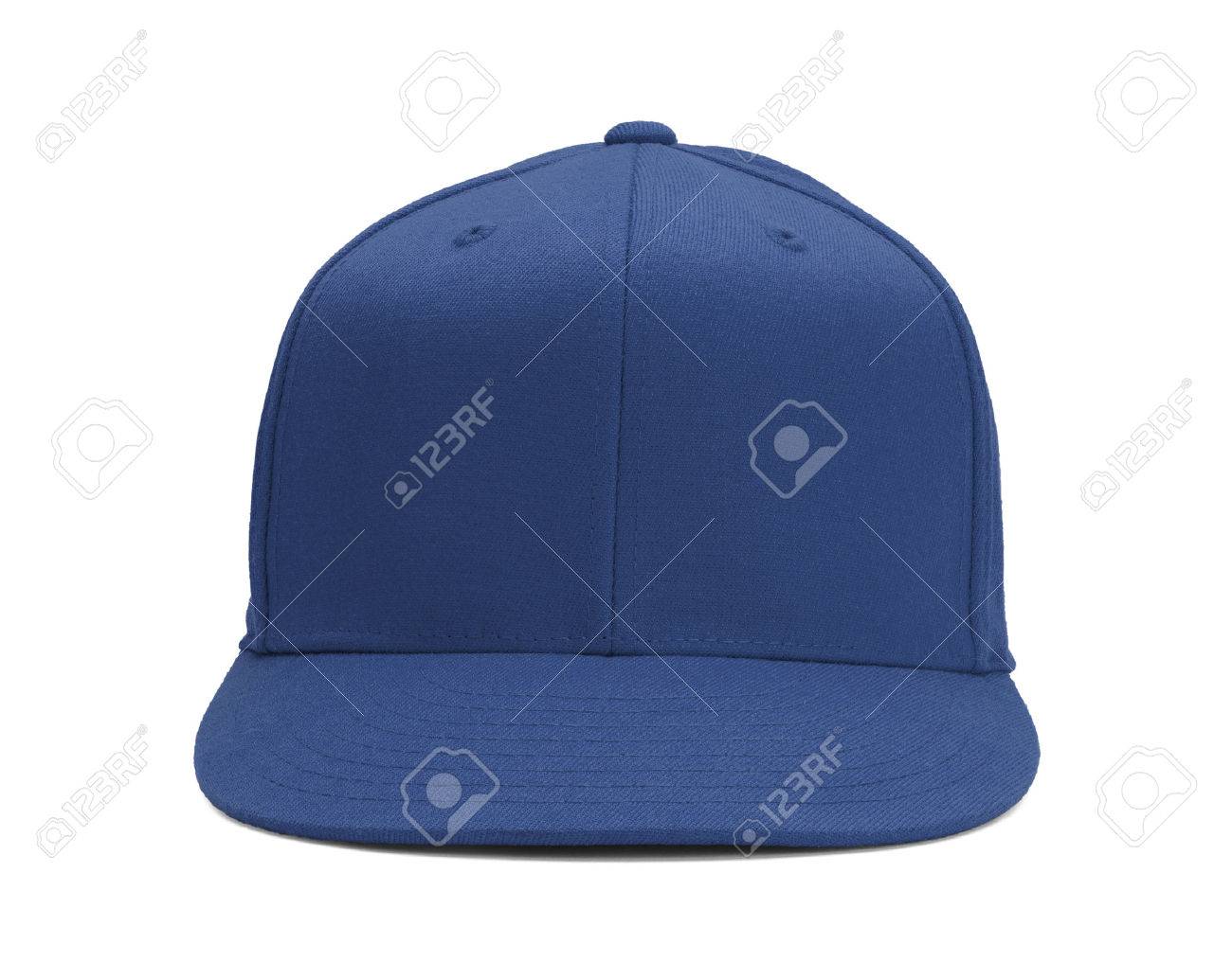 blue and white baseball hat