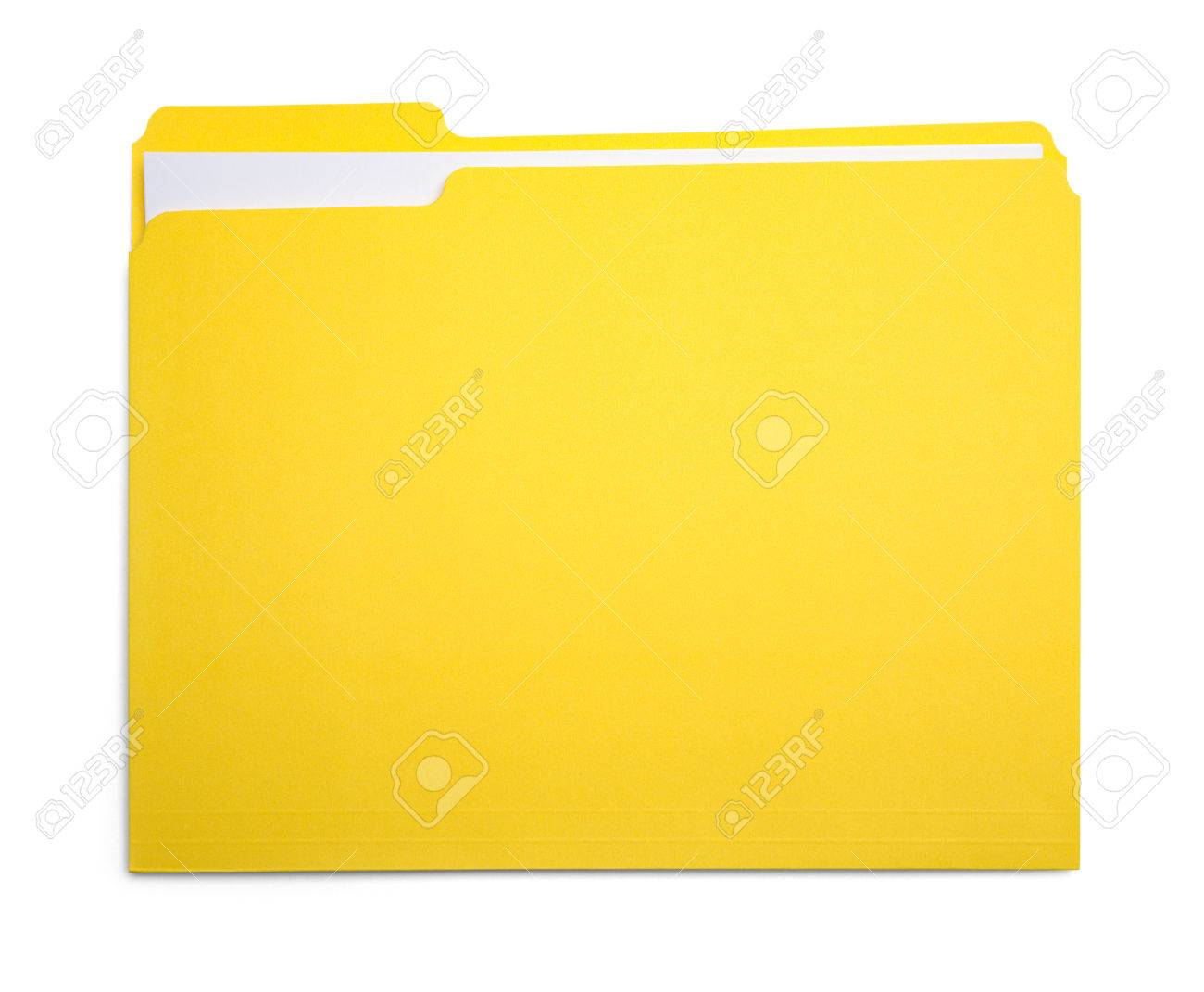 Closed Yellow File Folder Isolated on White Background. - 84062805 Closed Yellow File Folder Isolated on White Background. - 84062805