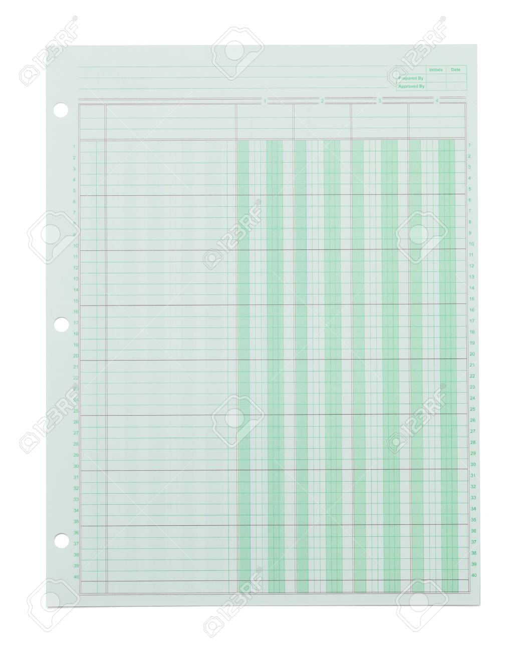 green ledger graph paper isolated on white background stock photo green graph paper