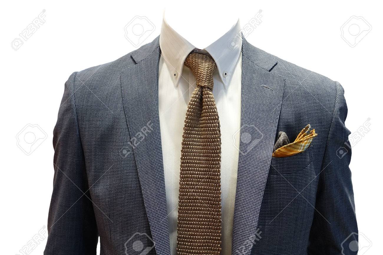 L'homme D'affaires Portant Le Costume Sans Tête, Isolé Sur Fond Blanc  Banque D'images Et Photos Libres De Droits. Image 53888003.