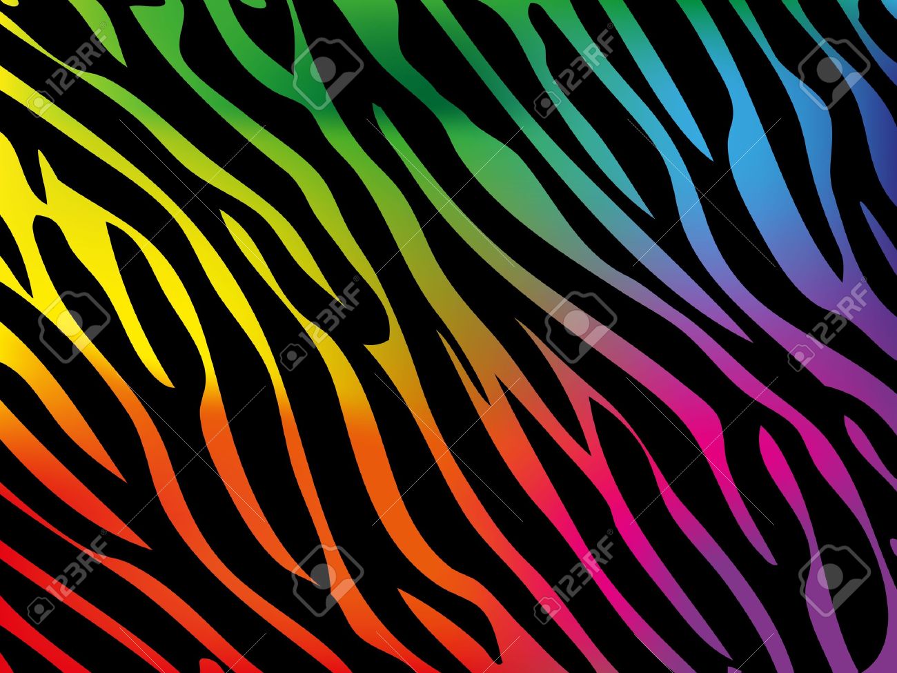 レインボーシマウマの背景 のイラスト素材 ベクタ Image