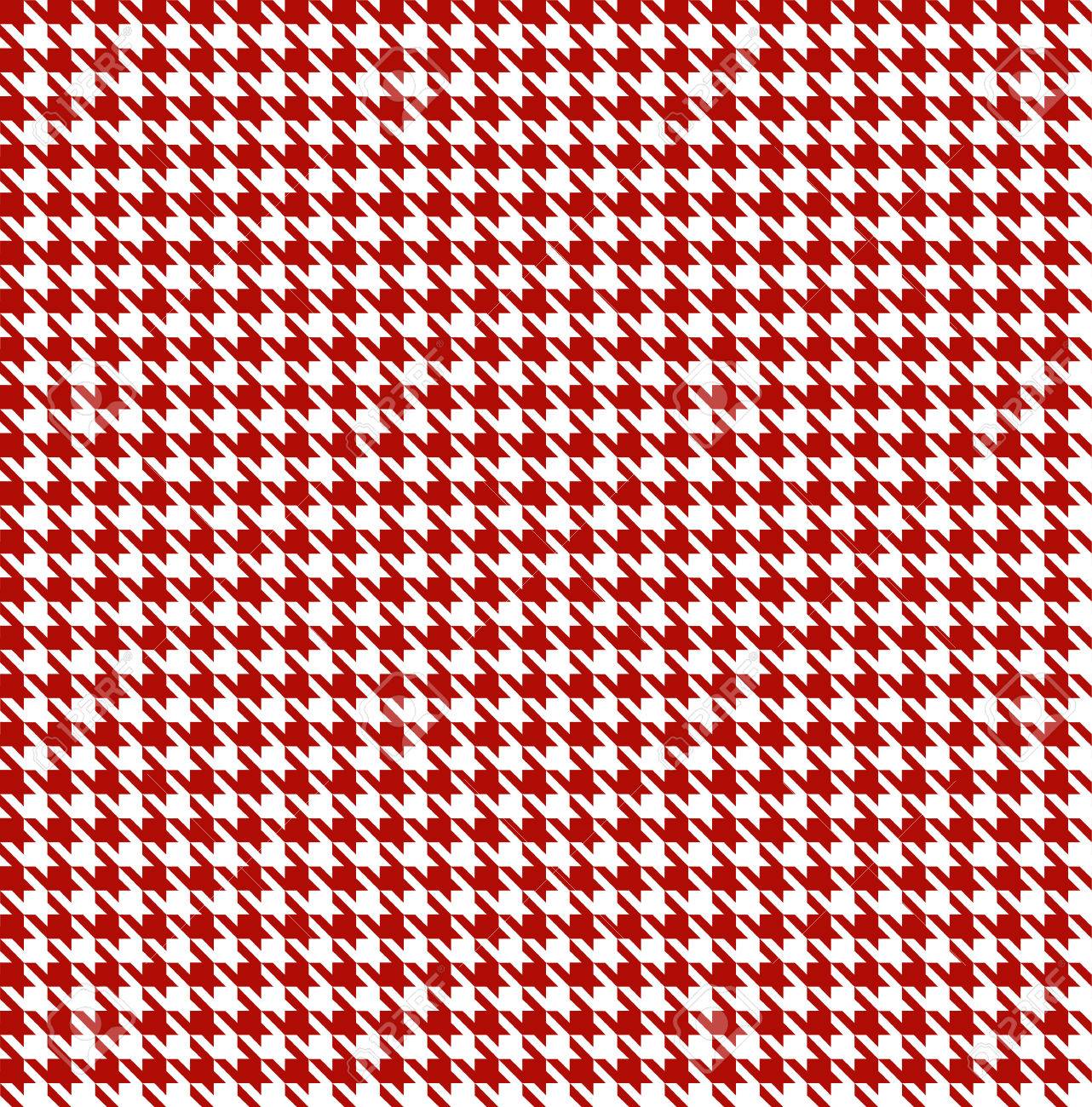 赤白の千鳥格子の背景 シームレスですのイラスト素材 ベクタ Image