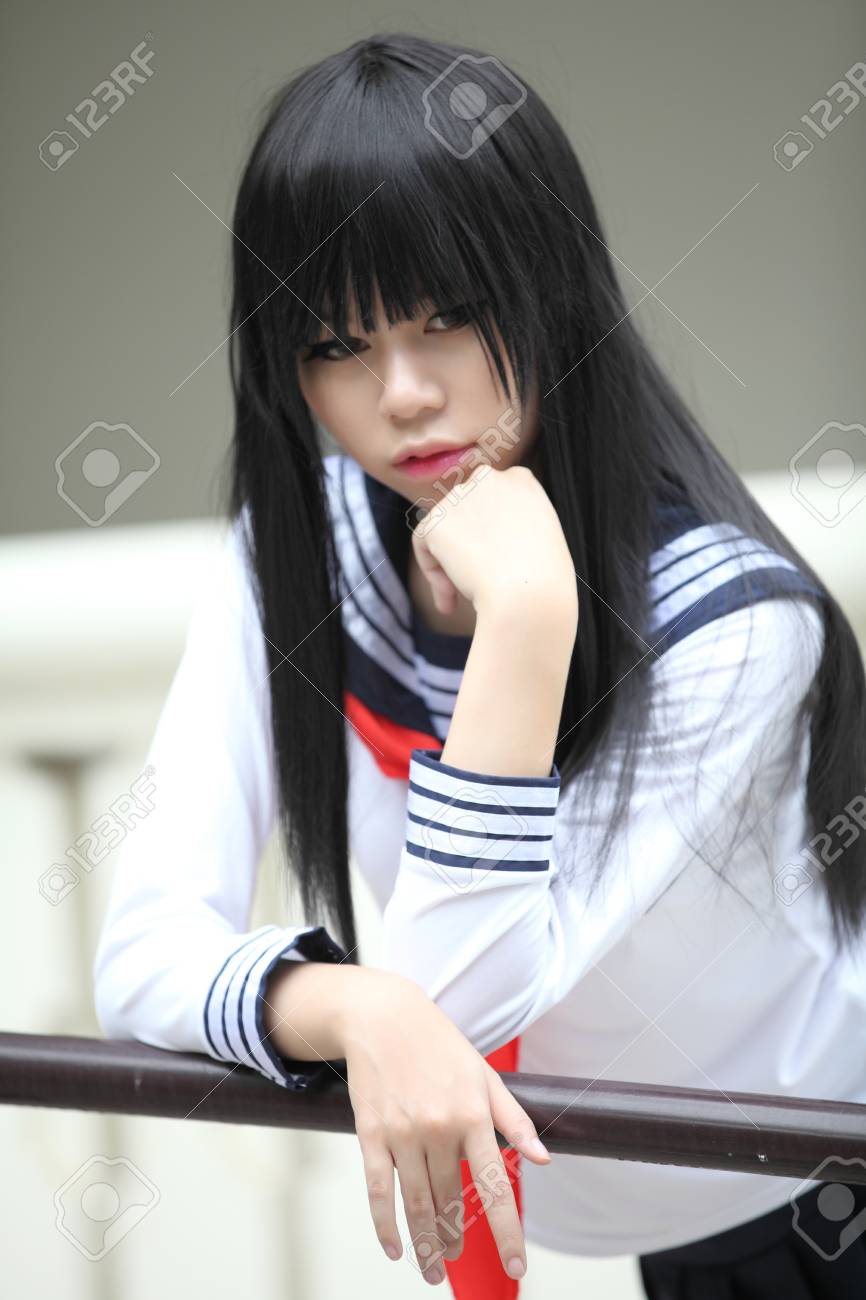 Oriental schoolgirl