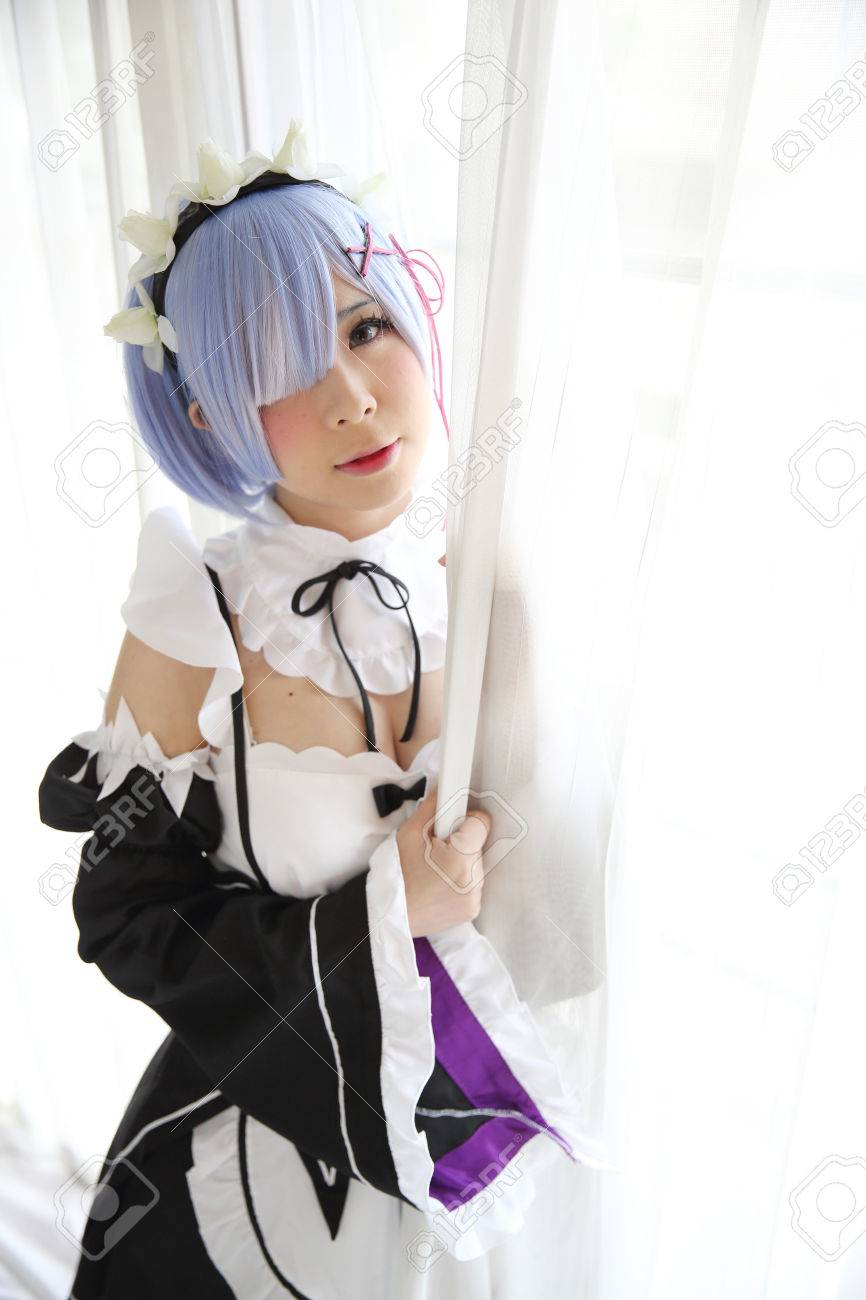 Japan Anime Cosplay Girl In White Tone Stock Photo Picture And Royalty Free Image Image