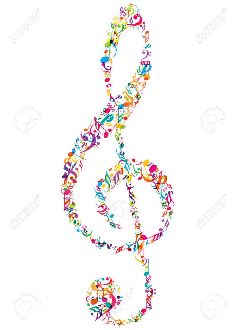 Colorful Vector Music Notes Clef Icon Royalty Free Cliparts Vectors And Stock Illustration Image 58020215