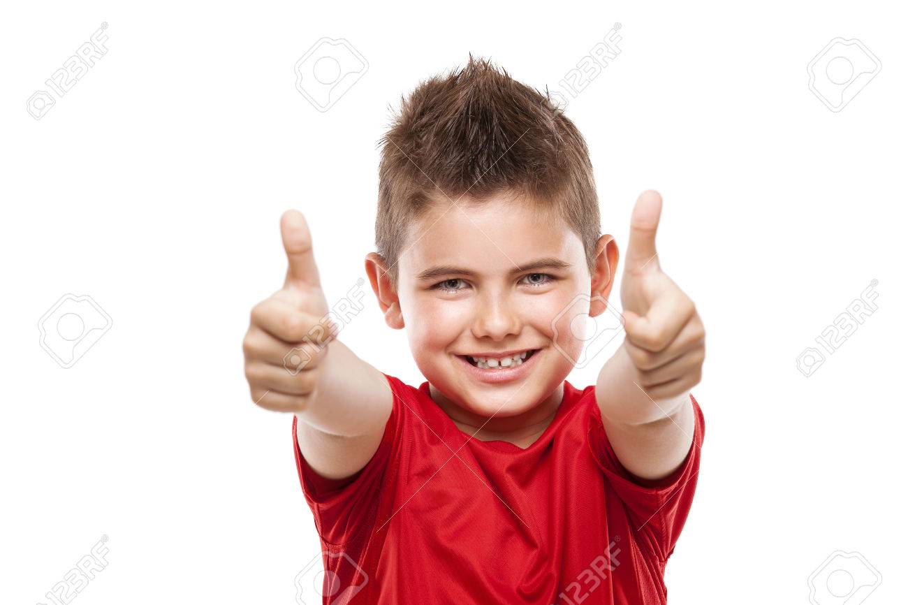 standing young cool boy doing thumbs-up isolated over white background - 40685982 standing young cool boy doing thumbs-up isolated over white background - 40685982