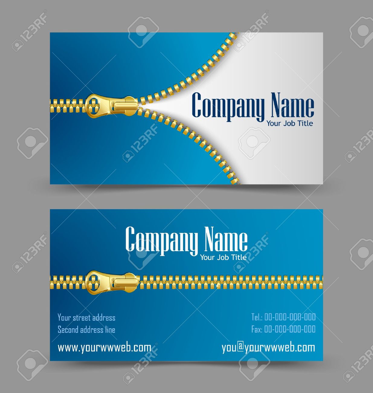 visiting card side