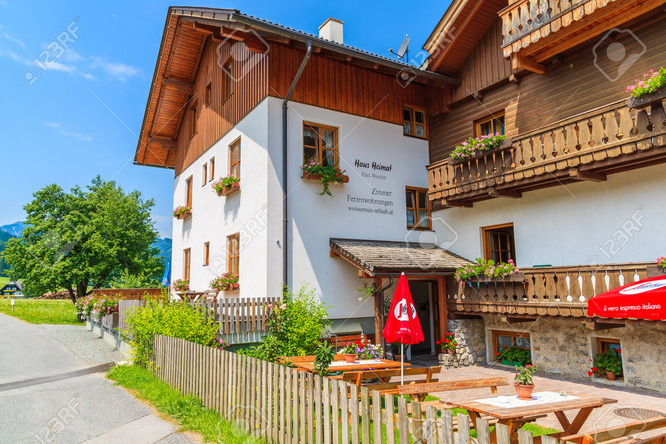 Weissensee Lake Austria Jul 6 2015 Beautiful Guest House