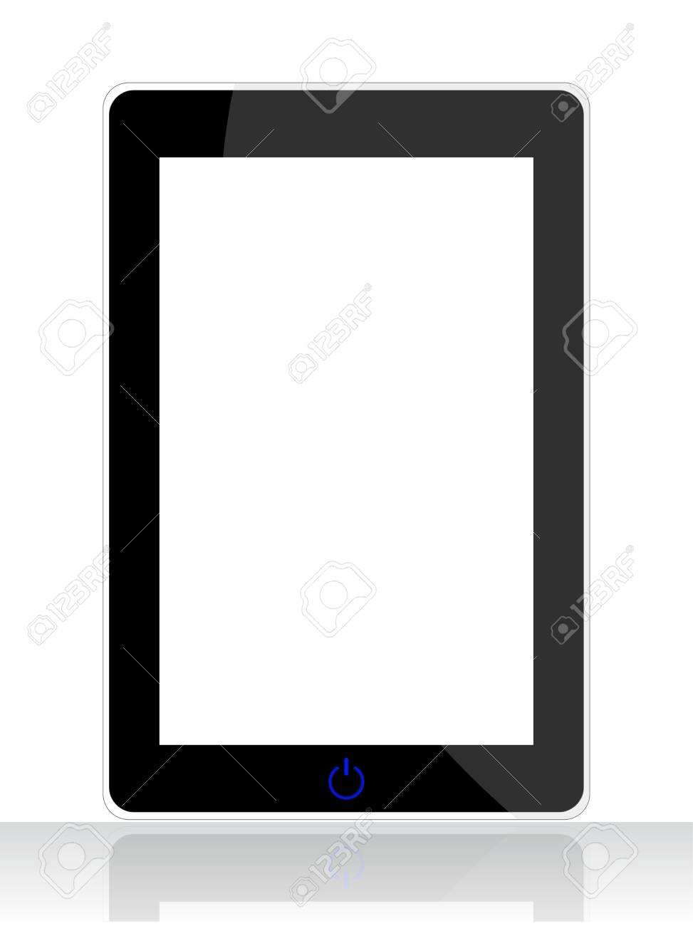 白い背景に分離された特別なタブレット Pcのイラスト素材 ベクタ Image