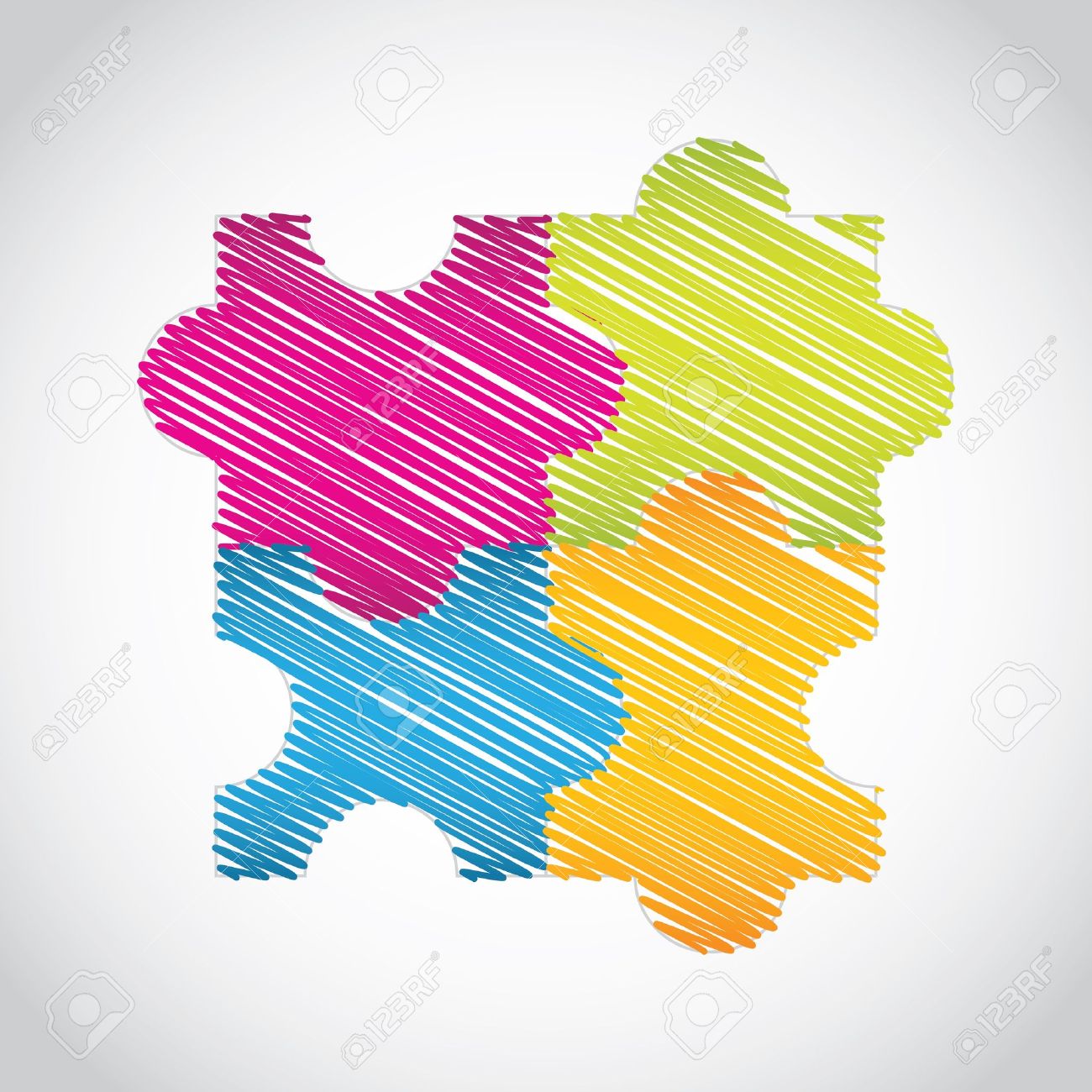puzzle set with special