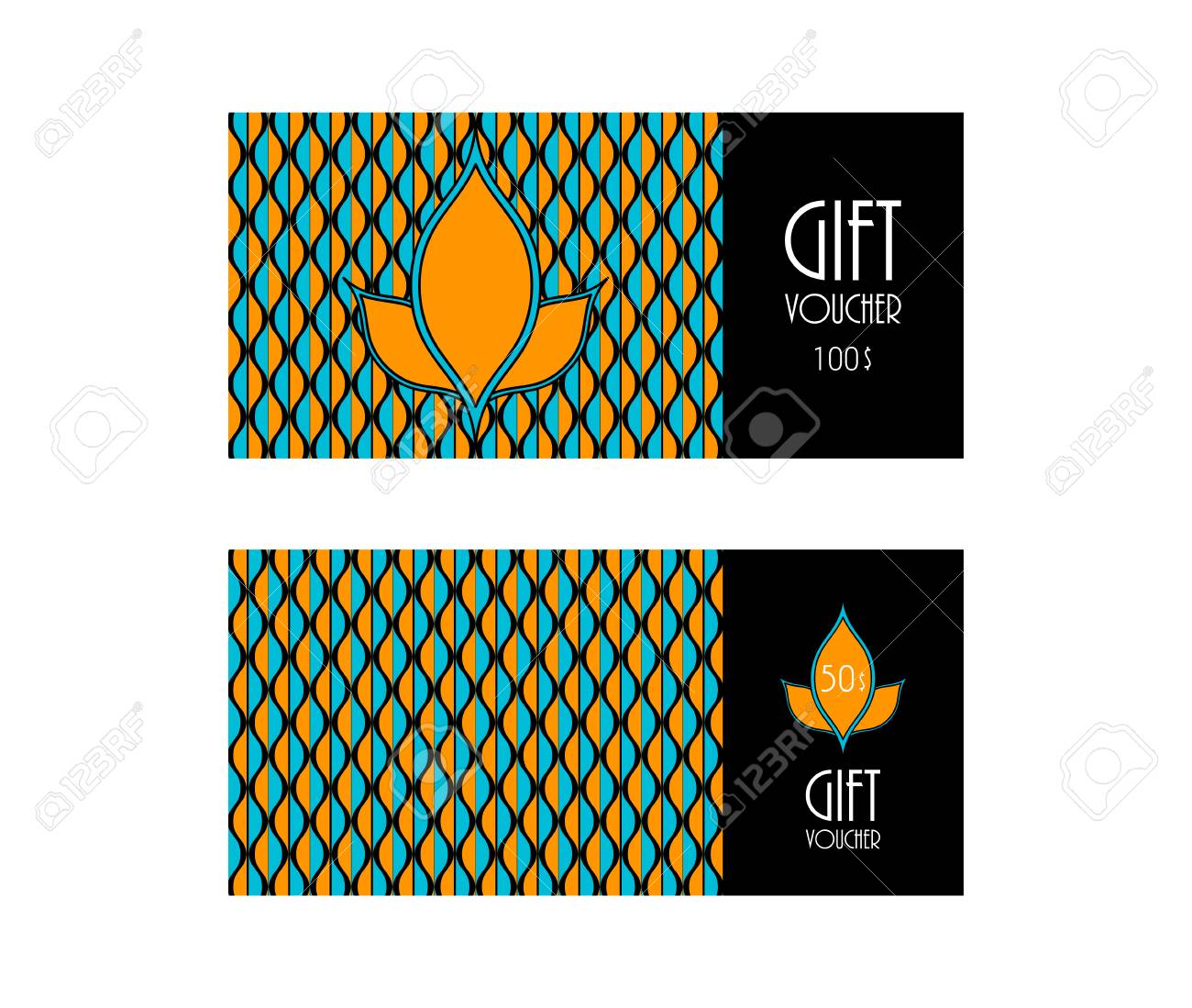 special voucher design gift card advertisement labels royalty free design a gift card