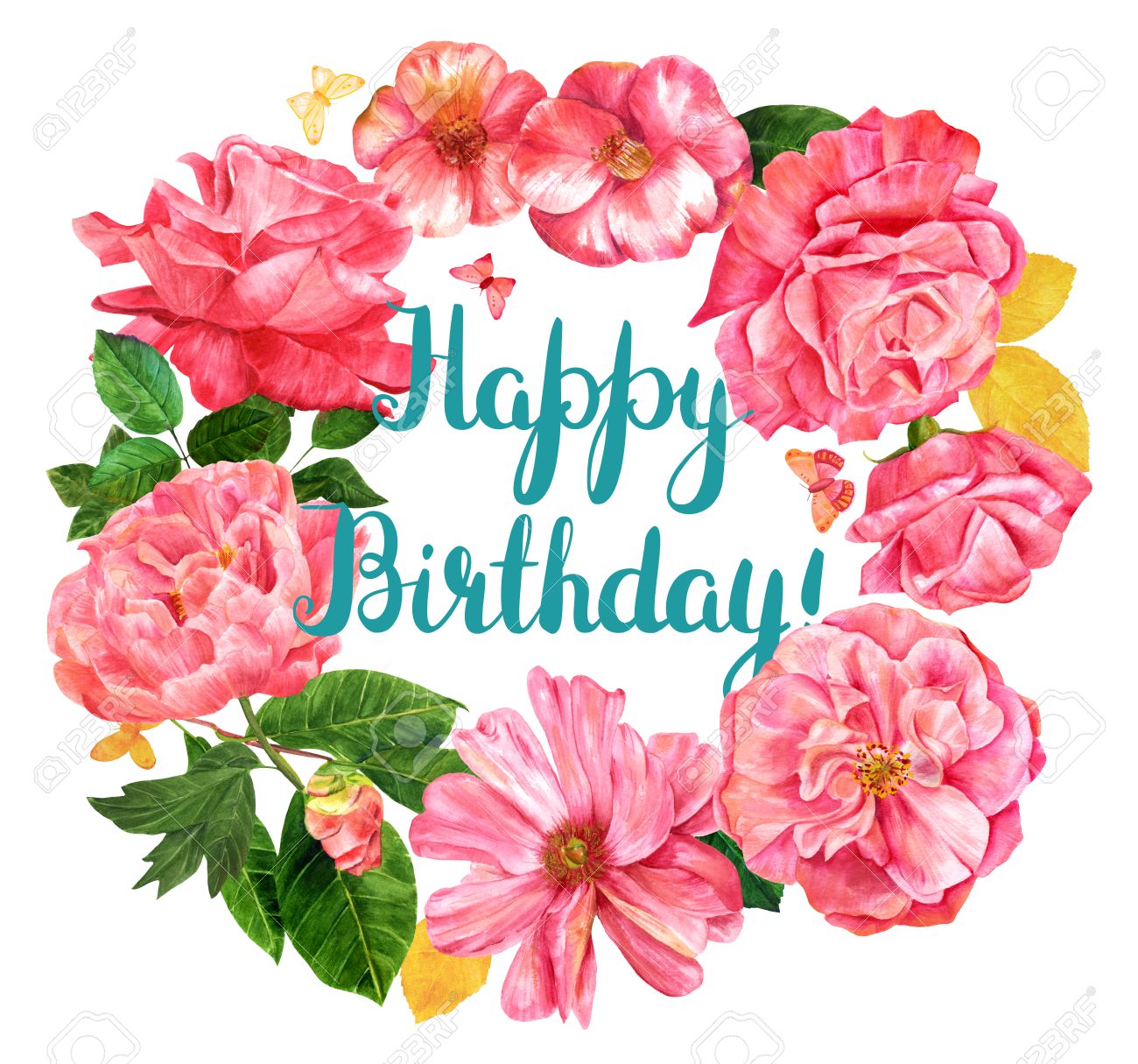 Joyeux Anniversaire Floral Couronne De Fleurs D Aquarelle Dessines A La Main Roses Pivoines Camelias Des Papillons Et Des Feuilles Art Botanique Vintage De Style Avec Le Lettrage Isole Sur Fond Blanc Banque Joyeux Anniversaire Floral Couronne De Fleurs D Aquarelle Dessines A La Main Roses Pivoines Camelias Des Papillons Et Des Feuilles Art Botanique Vintage De Style Avec Le Lettrage Isole Sur Fond Blanc Banque