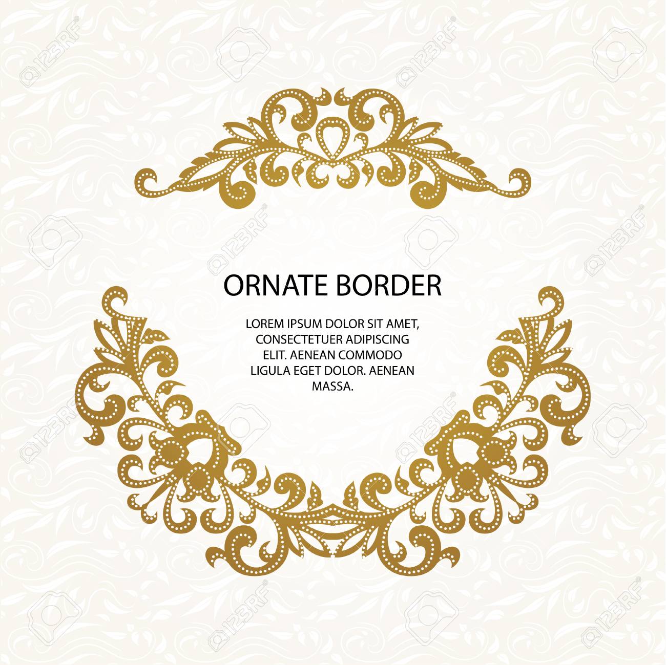 decorative borders and seamless classic pattern graphic design borders for invitations template