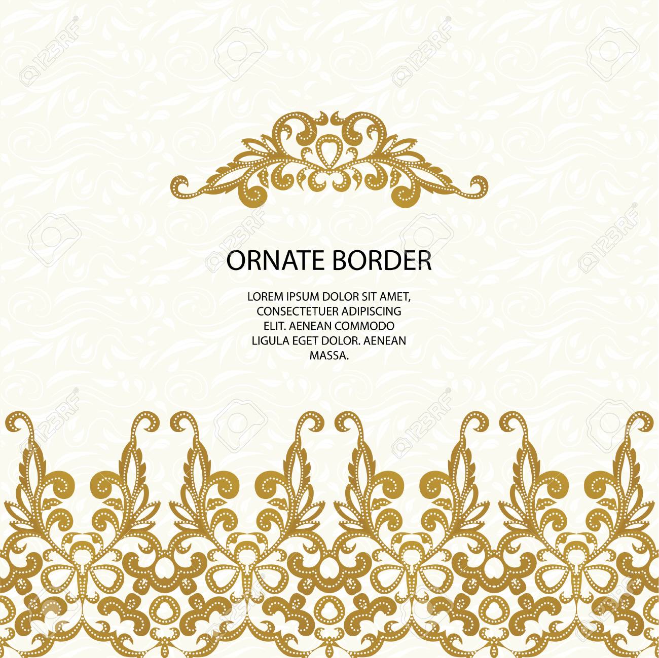 decorative borders and seamless classic pattern graphic design borders for invitations template