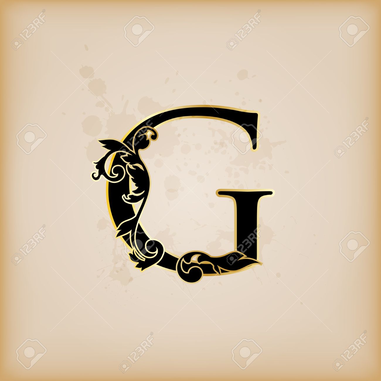 Vintage Initials Letter G Royalty Free Cliparts Vectors And Vintage Initials Letter G Royalty Free Cliparts Vectors And