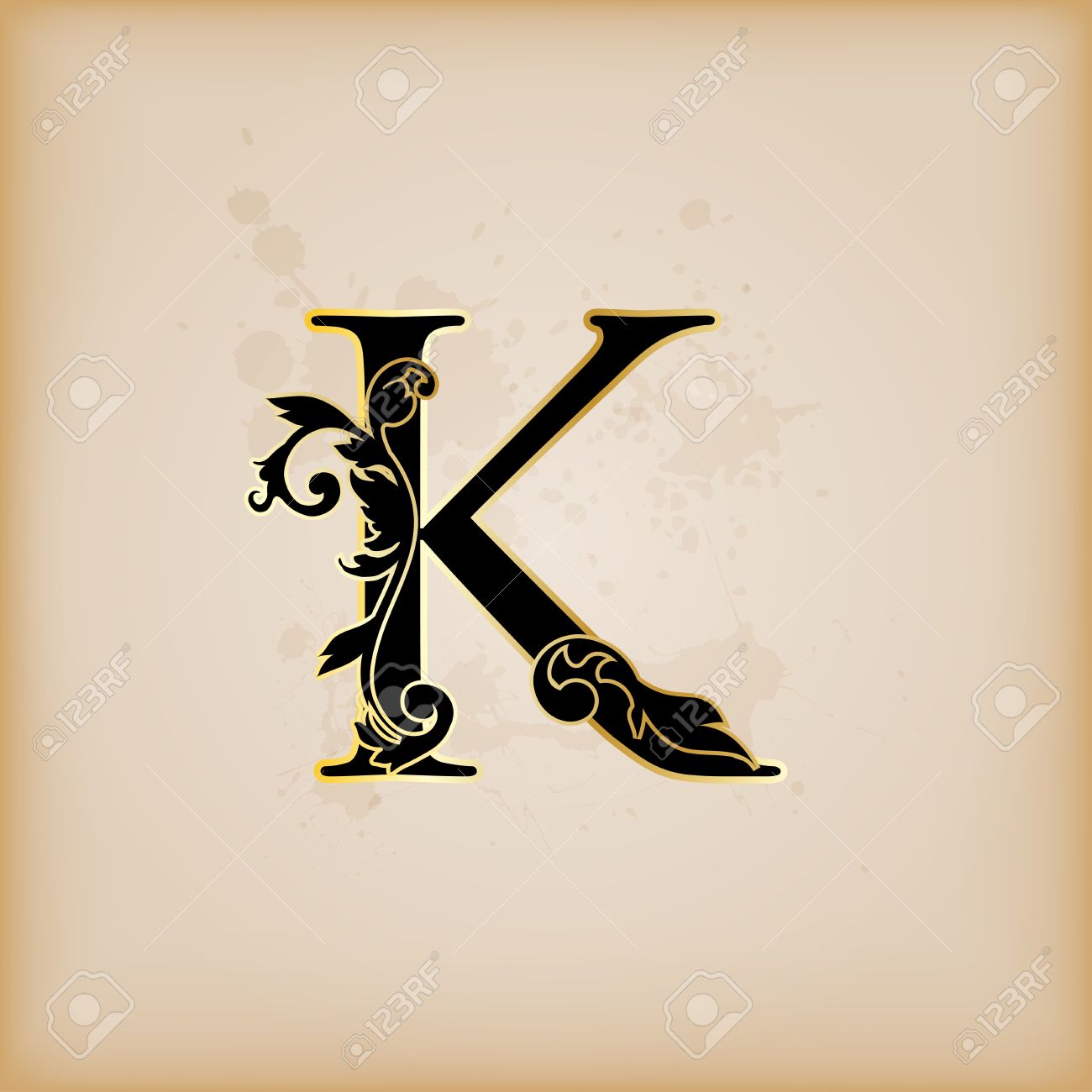 Vintage Initials Letter K Royalty Free Cliparts Vectors And Vintage Initials Letter K Royalty Free Cliparts Vectors And