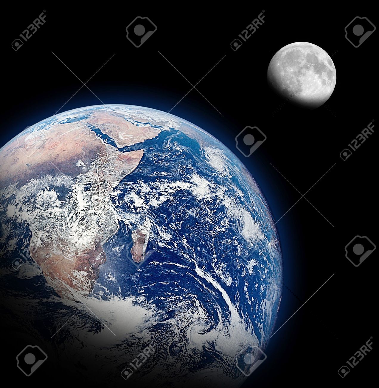 The Half Earth and The Half Moon Background - 13362176 The Half Earth and The Half Moon Background - 13362176
