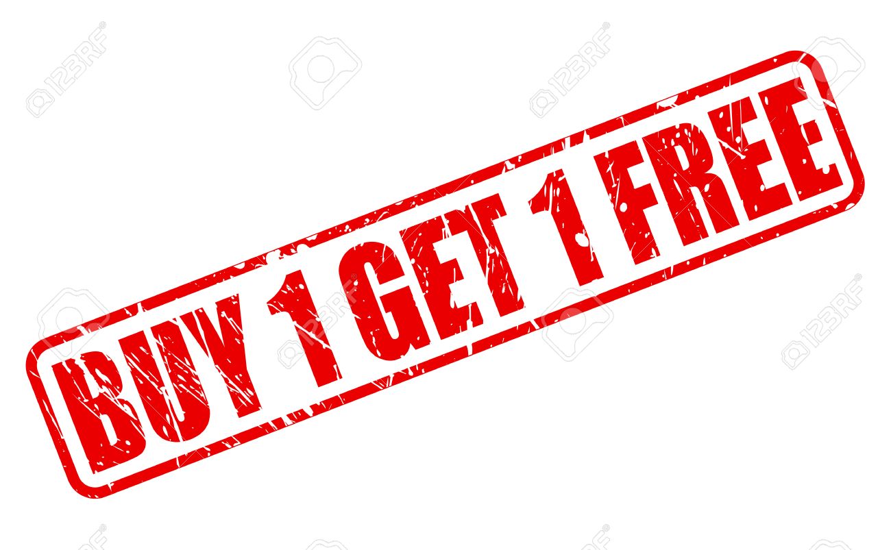Buy 1 Get 1 Free Red Stamp Text On White Stock Photo Picture And Royalty Free Image Image