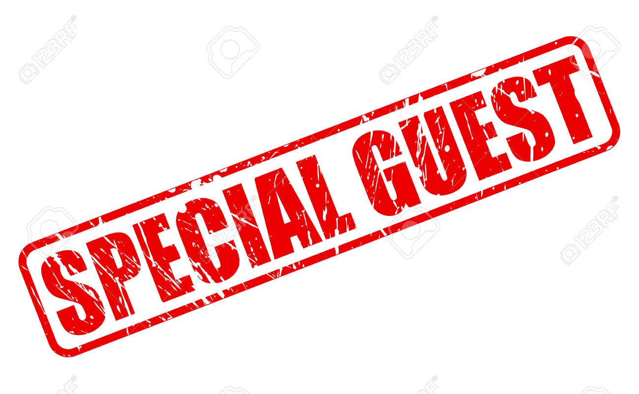 SPECIAL GUEST Red Stamp Text On White Stock Photo, Picture And