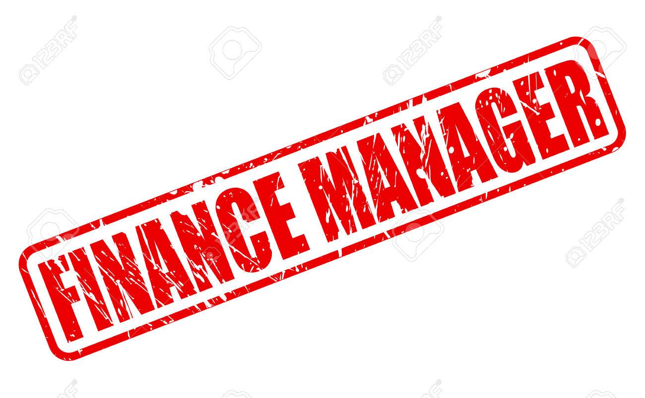 finance manager red stamp text on white stock photo picture and