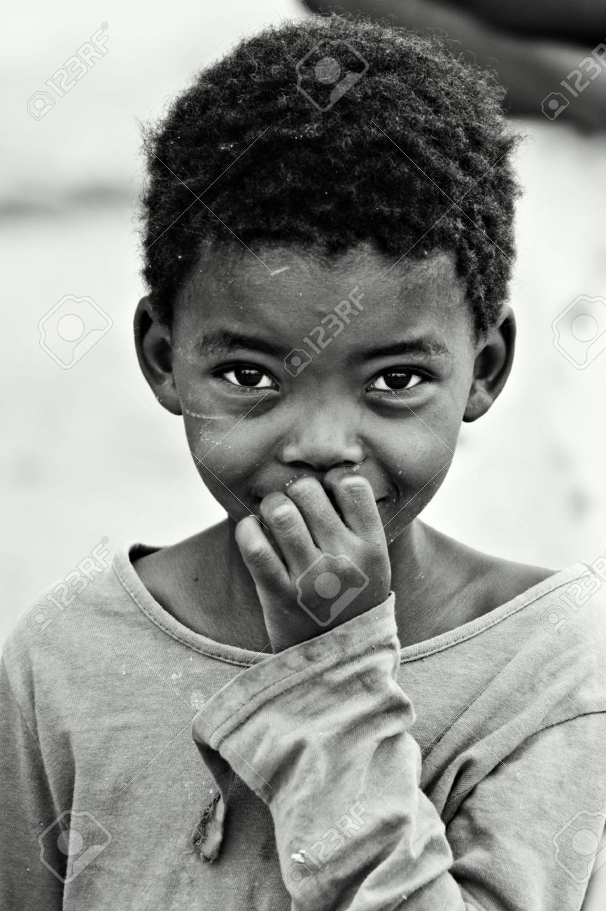 African children social issues poverty black and white version stock photo 2863340