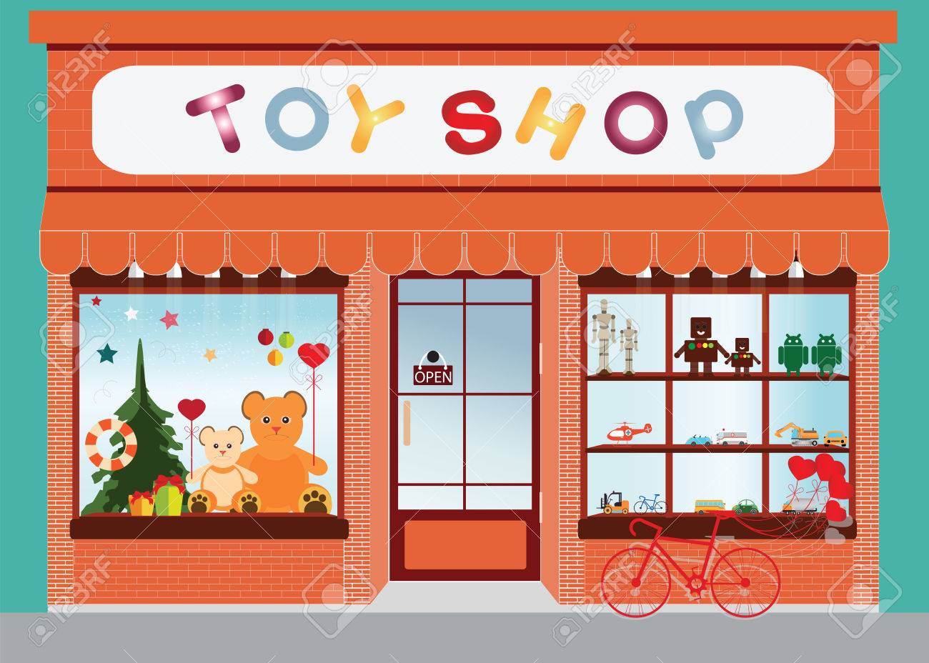 Toy Shop Window Display, Exterior 