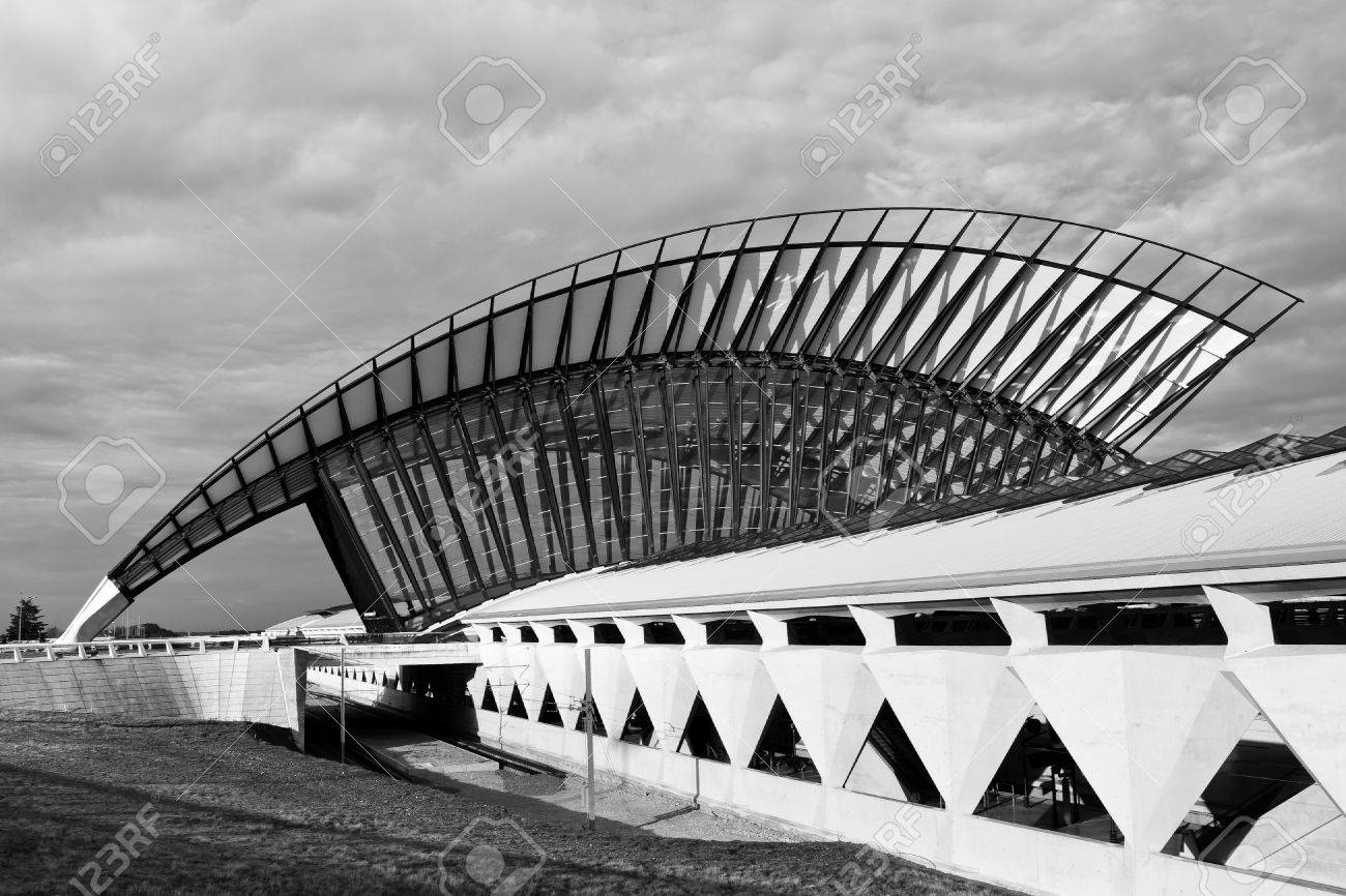 Modern Architecture France modern architecture: train station at saint-exupery airport Modern Architecture France modern architecture: train station at saint-exupery airport