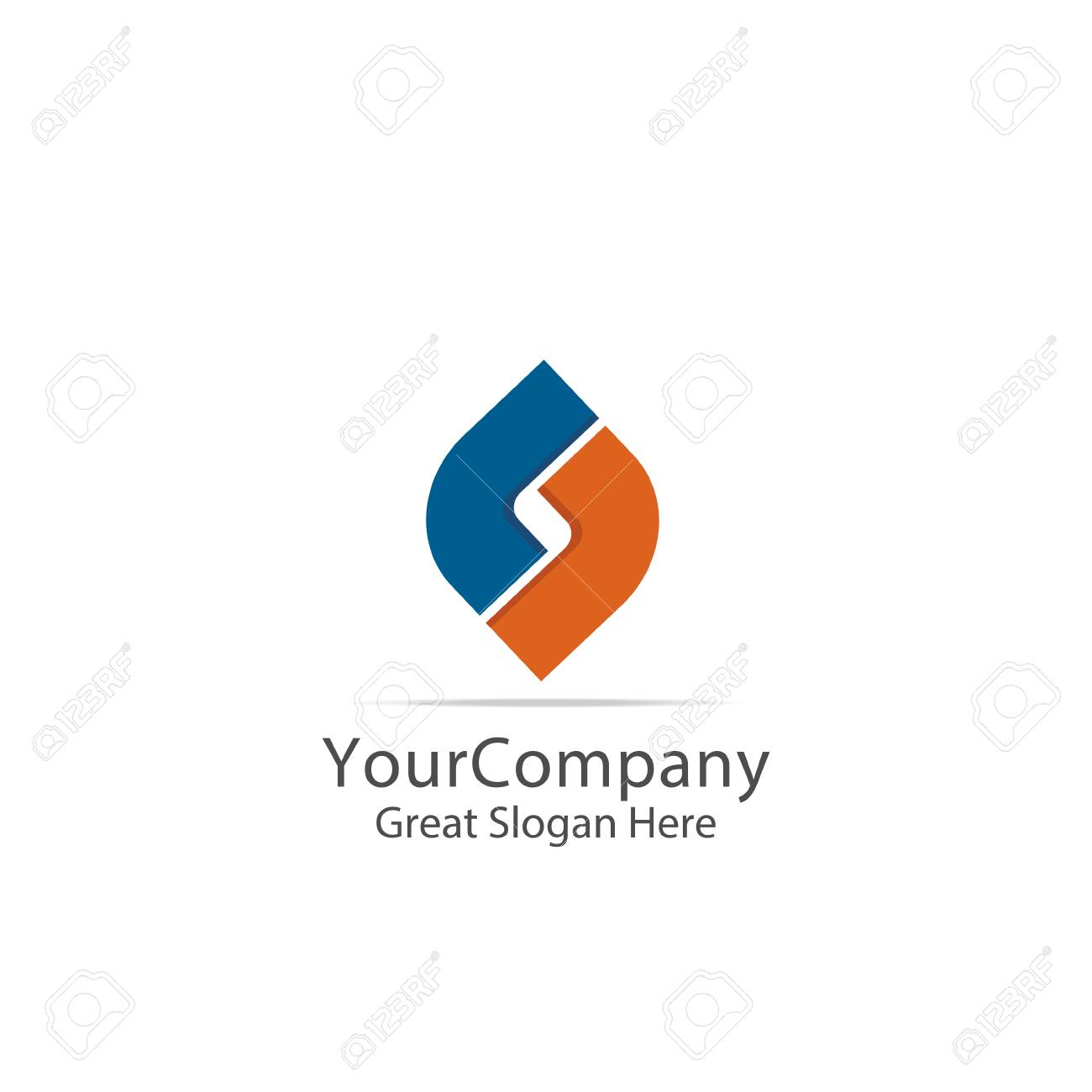 business corporate letter s square circle symbol ロイヤリティフリー