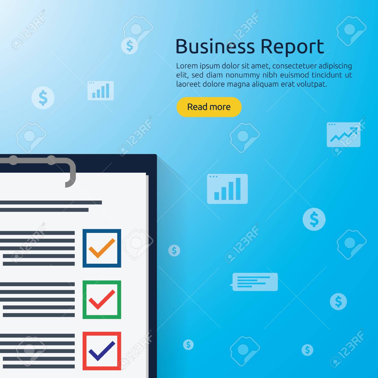 Business Analyst Or Financial Research Report Concept Financial - 