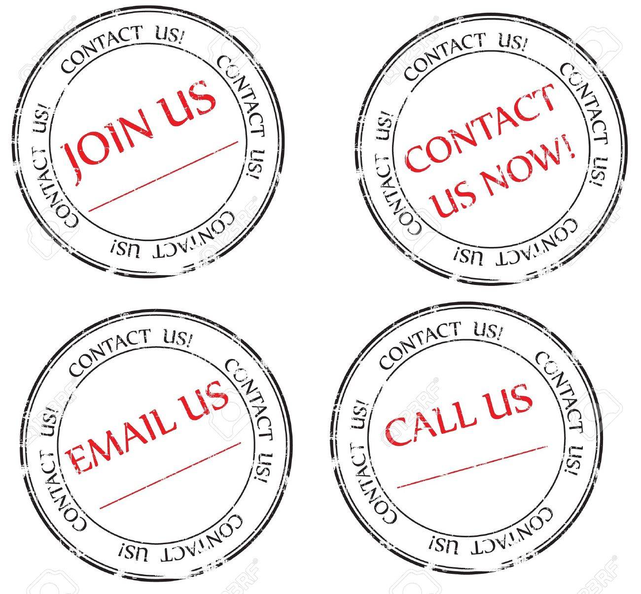 set contact us email us join us message on stamp stock photo email stamp