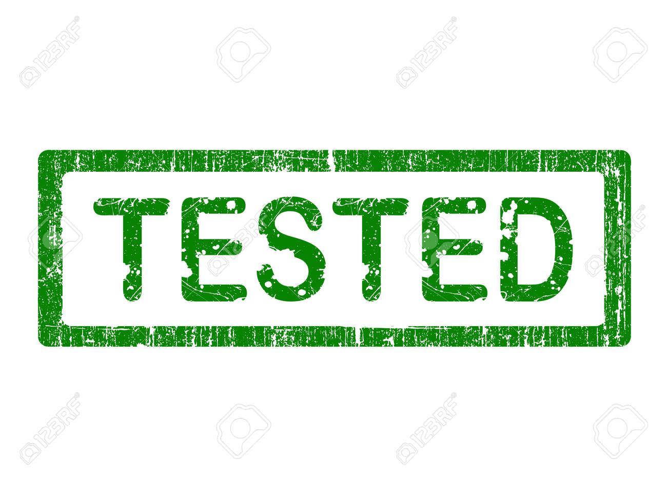 グランジの単語テスト グランジ オフィス スタンプは飛び散ったテキストです 文字を一意に設計されているし 手動で作成のイラスト素材 ベクタ Image