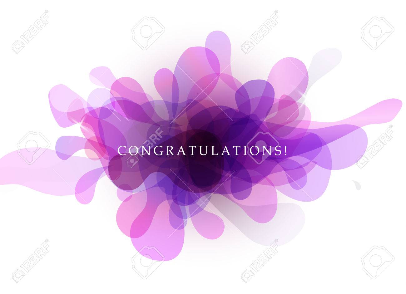 Abstract background with transparent bubbles and congratulations quotation. - 62461708 Abstract background with transparent bubbles and congratulations quotation. - 62461708