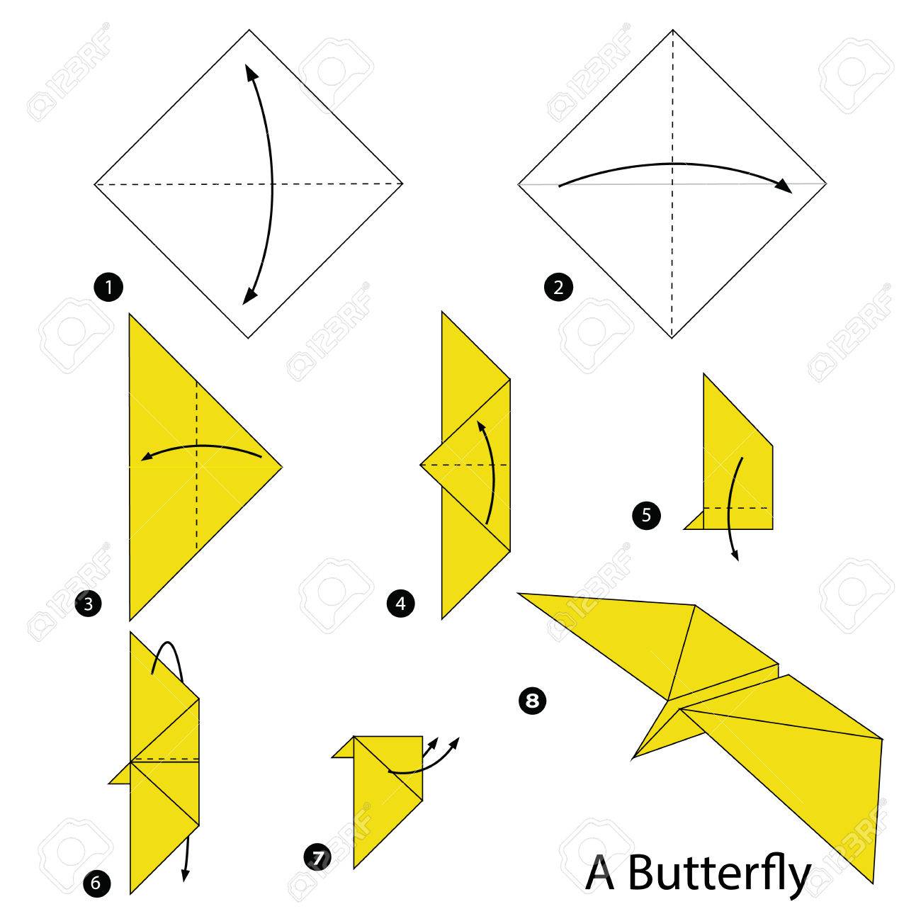 Instrucciones Paso A Paso Cómo Hacer Origami De Una Mariposa