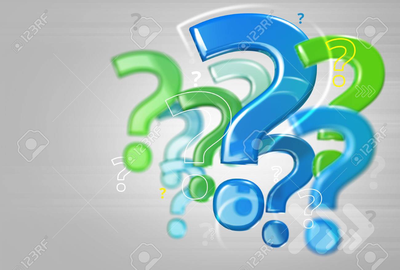 Modern mosaic composed of question marks on a gray background - 31399240 Modern mosaic composed of question marks on a gray background - 31399240